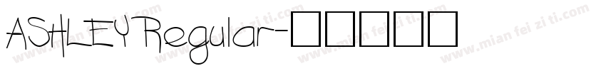 ASHLEY Regular字体转换